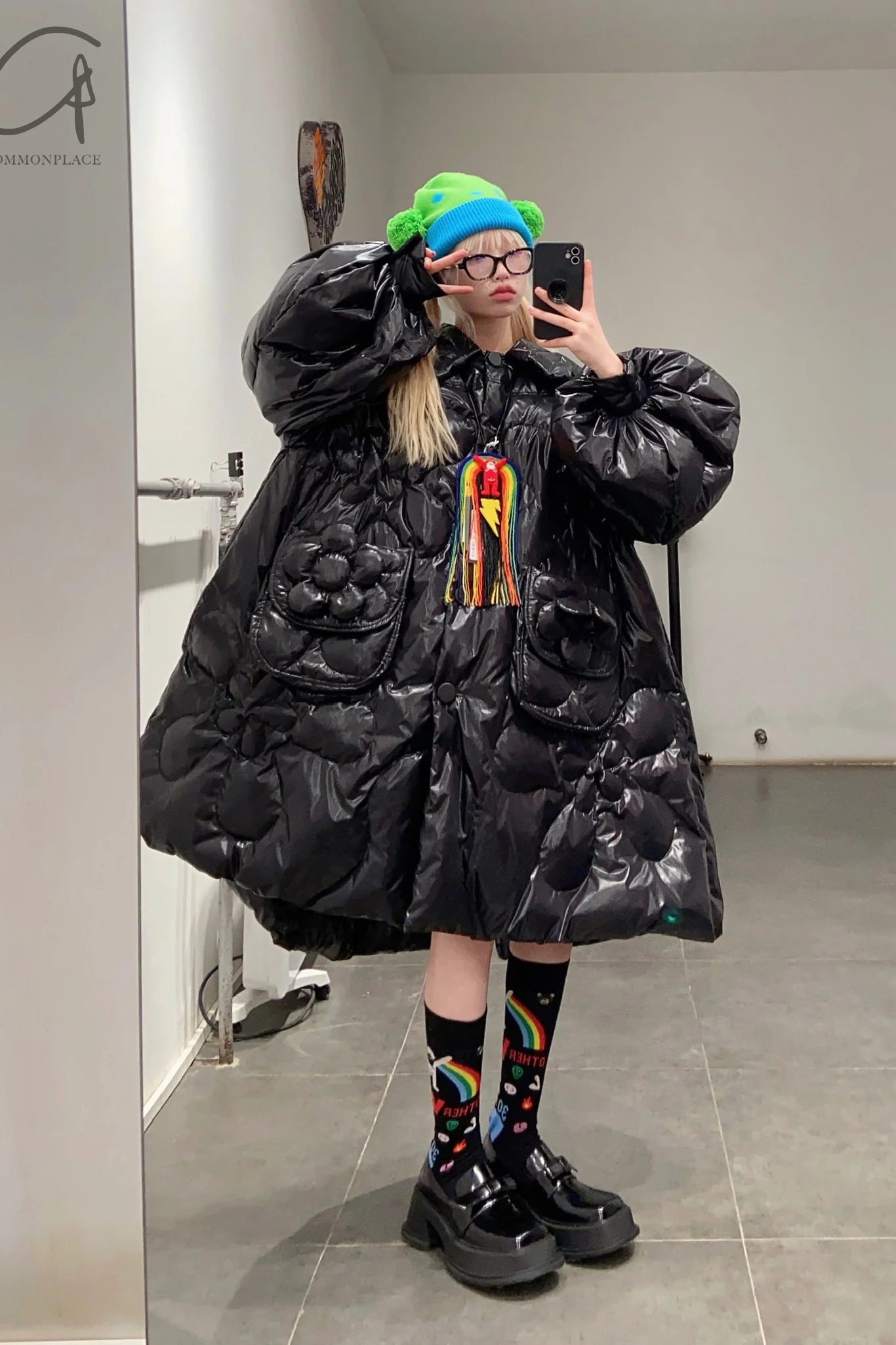Walter Van Beirendonck printed mid-calf socks WVB-9001-HEI5 black 5 - Image 5