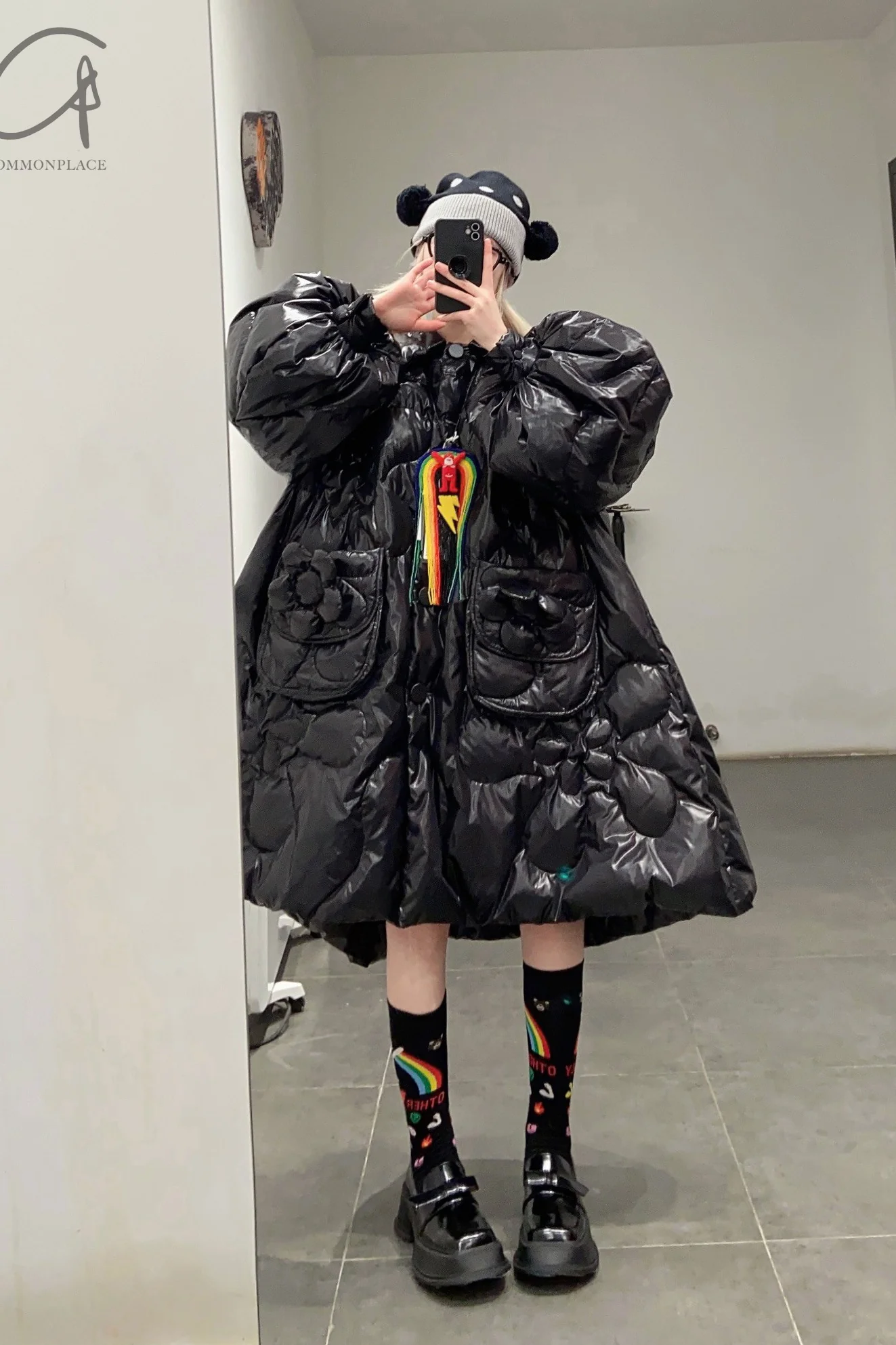 Walter Van Beirendonck printed mid-calf socks WVB-9001-HEI5 black 5 - Image 6