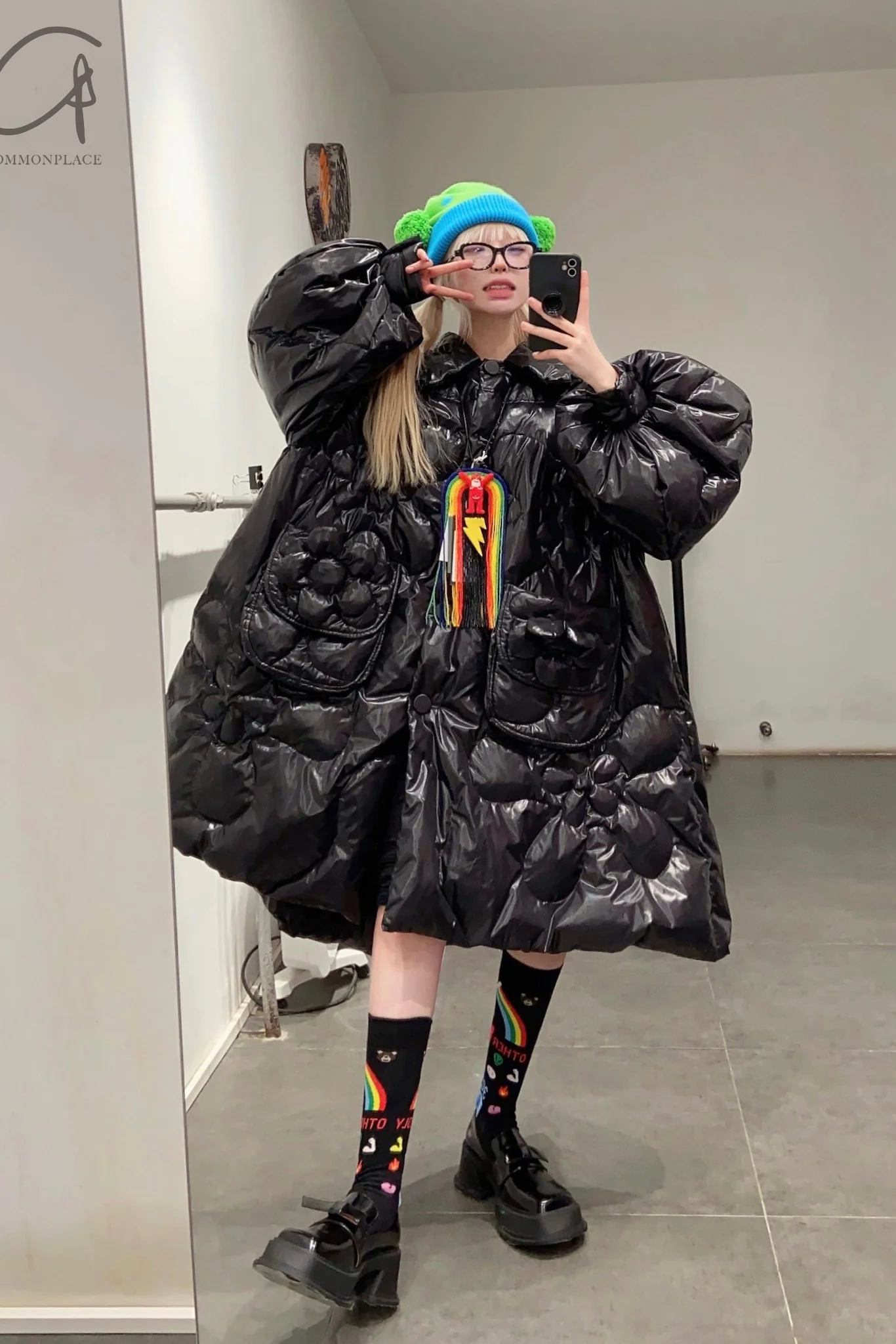 Walter Van Beirendonck printed mid-calf socks WVB-9001-HEI5 black 5 - Image 7