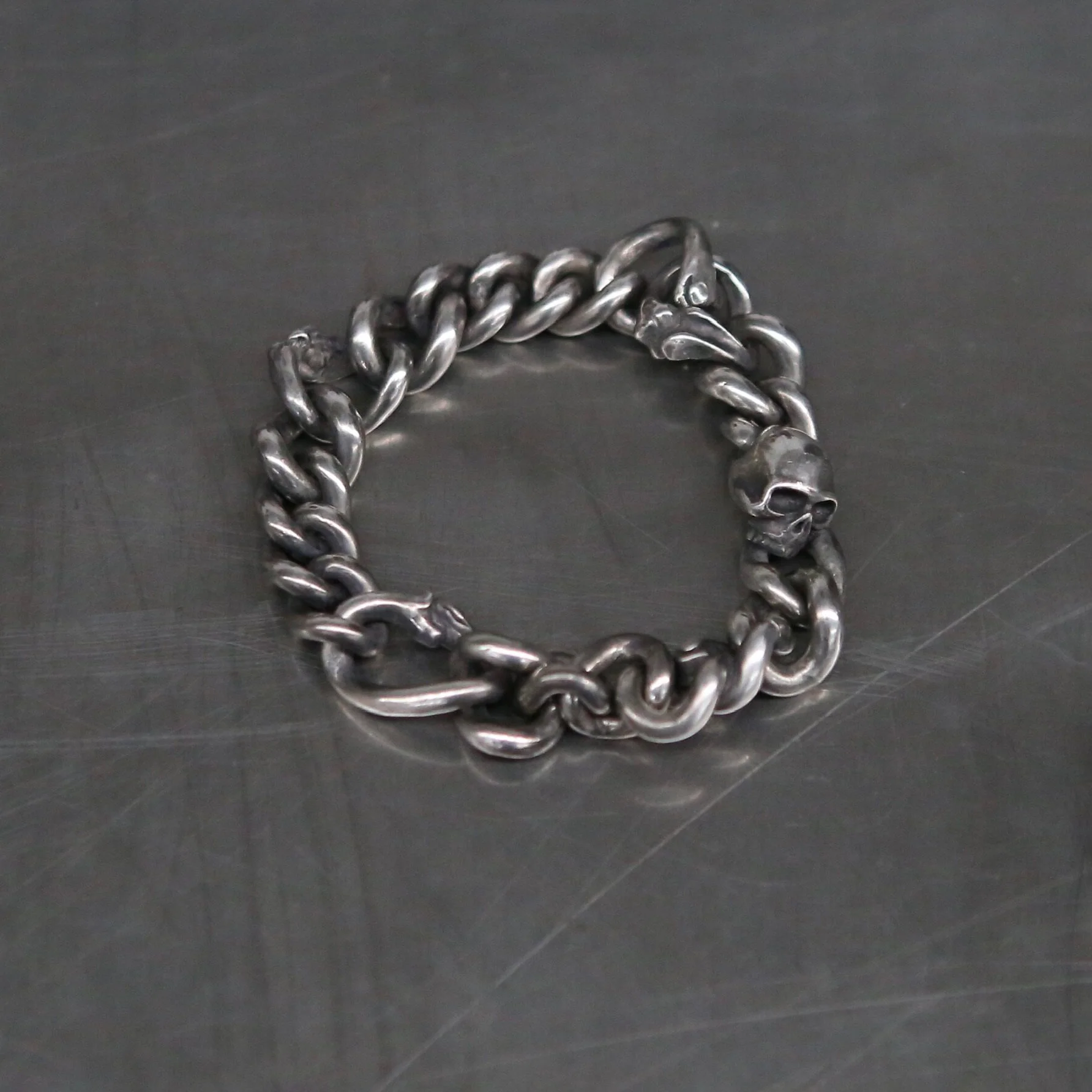 WERKSTATT MUNCHEN 925 Sterling Silver Skull Series Ring/Earrings/Bracelet/Necklace, Germany WM-M2711-TW (M1831) - Image 2