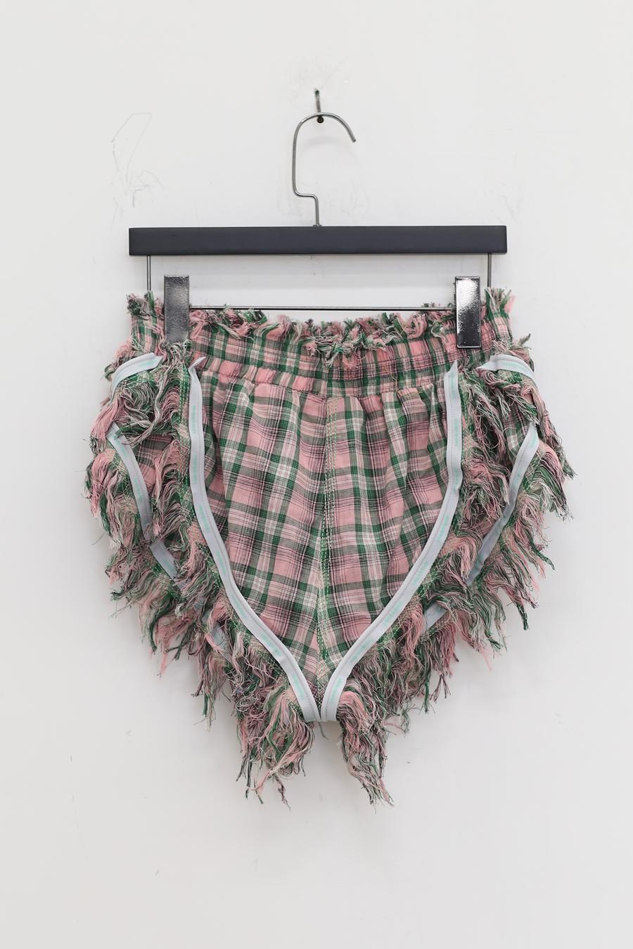 WINDOWSEN Check Shorts SS22P006PK Pink PW17 - Image 5