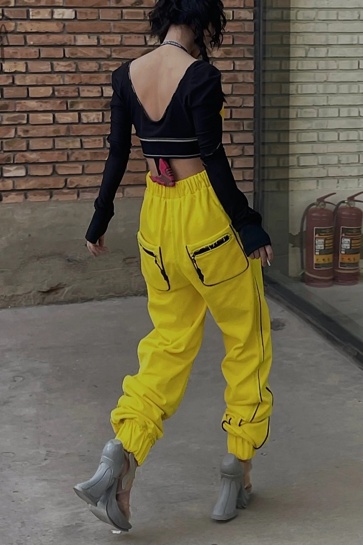WINDOWSEN Fur Track Top WA21-G2-06-C3 Black & Yellow PW2 - Image 14