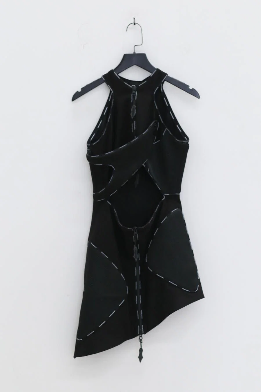 WINDOWSEN Mesh Colorblock Dress SS22D004BK - Image 5