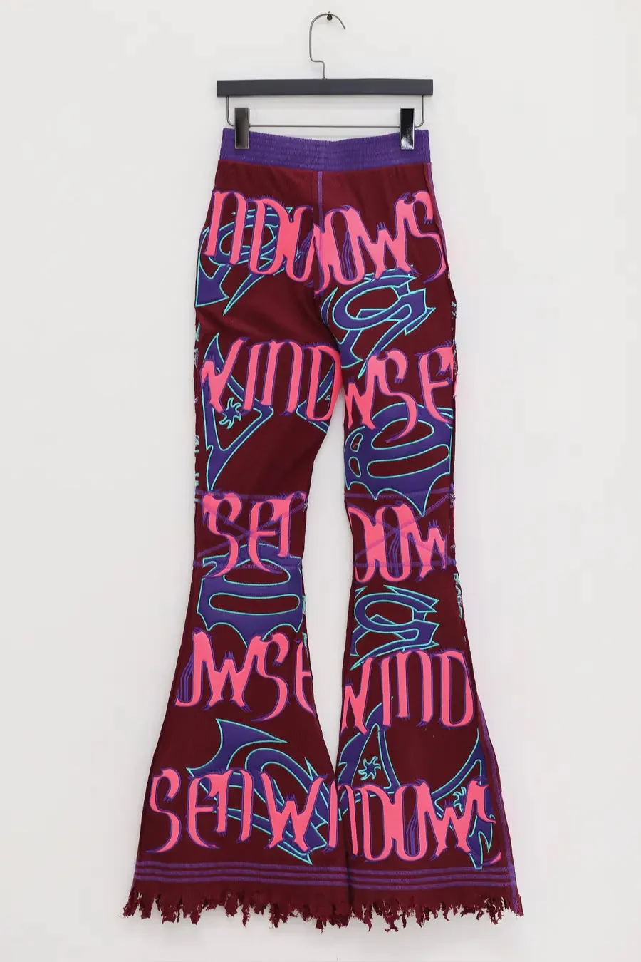 WINDOWSEN Patterned ribbed flared pants 24P003BG - Image 4