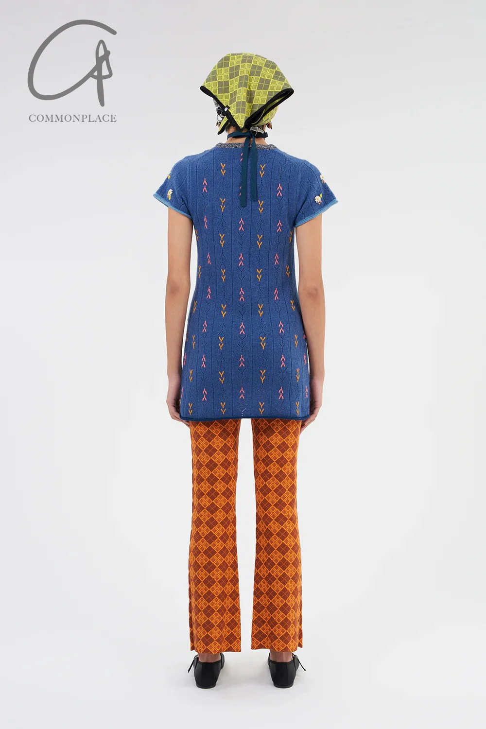 YANYAN KNITS 24 Autumn and Winter Short Sleeve Dress YYK-YYW24-0022-LAN Blue - Image 10