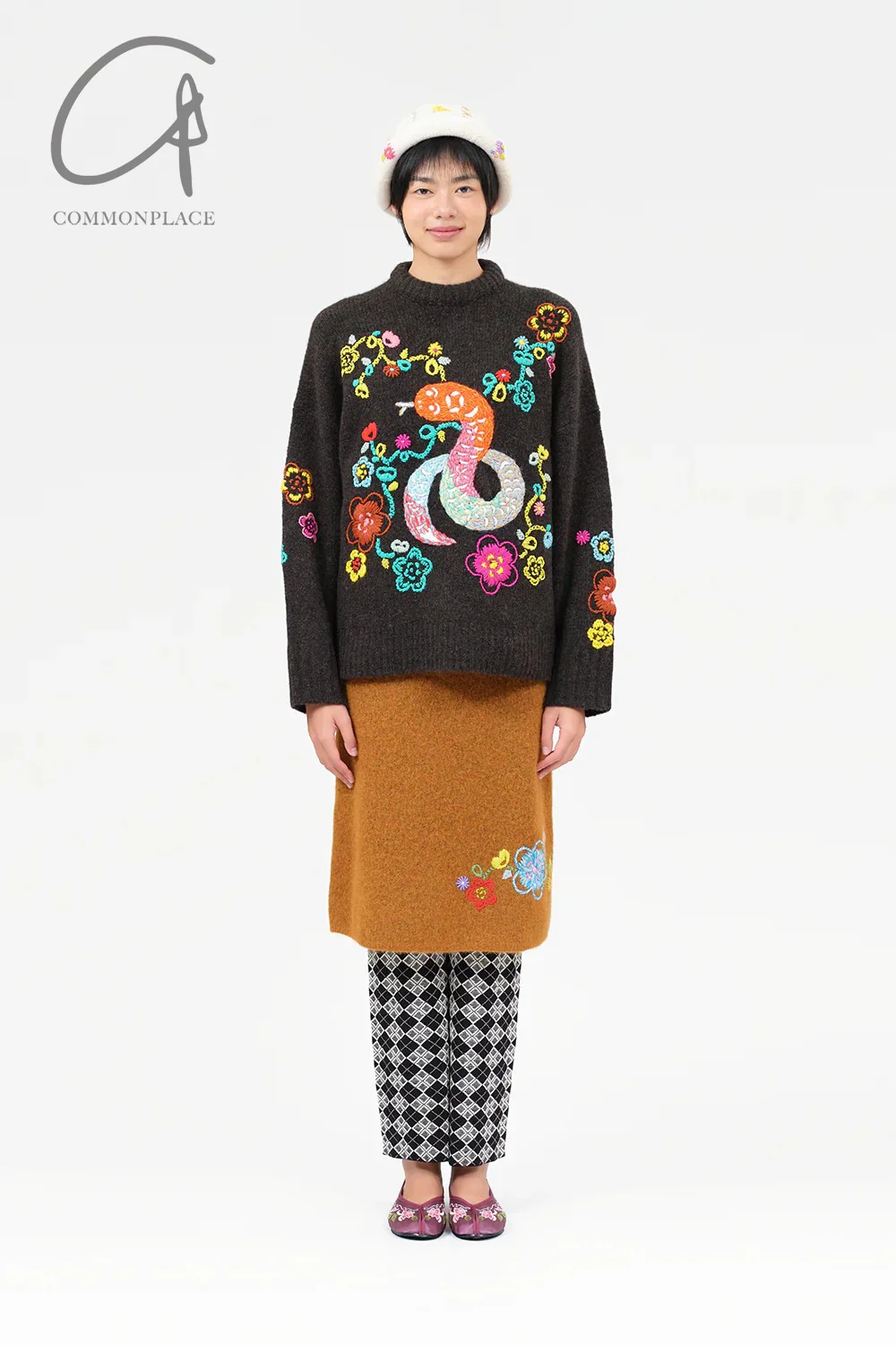 YANYAN KNITS 24 Autumn and Winter Snake Sweater YYK-YYW23-2032-ZONG Brown - Image 10
