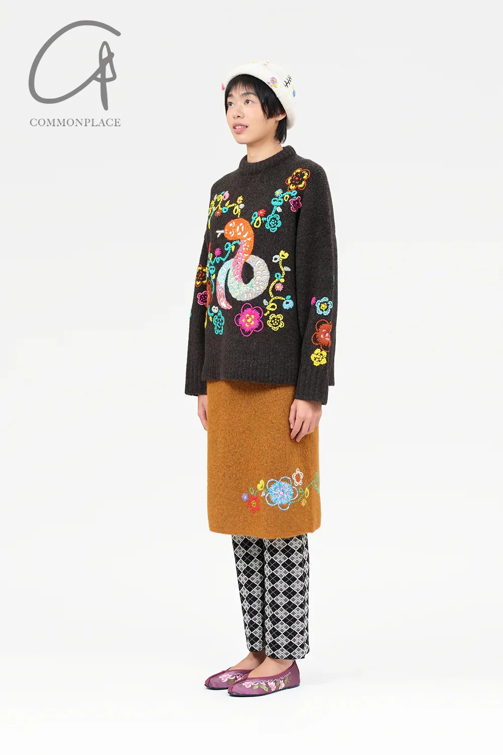 YANYAN KNITS 24 Autumn and Winter Snake Sweater YYK-YYW23-2032-ZONG Brown - Image 12