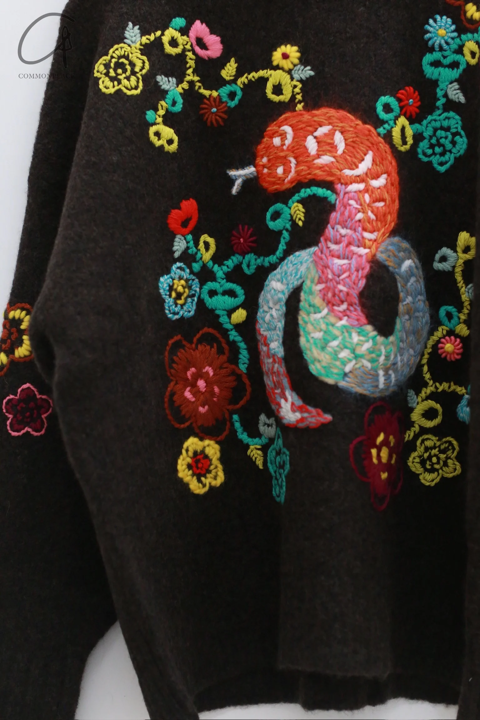 YANYAN KNITS 24 Autumn and Winter Snake Sweater YYK-YYW23-2032-ZONG Brown - Image 2