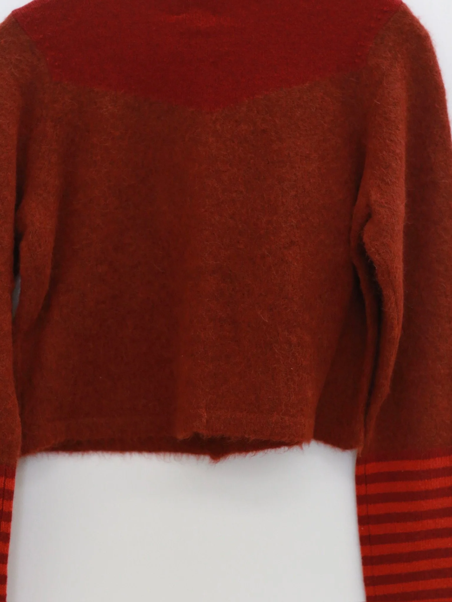 YANYAN KNITS 25 Autumn/Winter Crew Neck Button-Up Cardigan Short Jacket YYK-YYW25-2521-HONG Red - Image 8