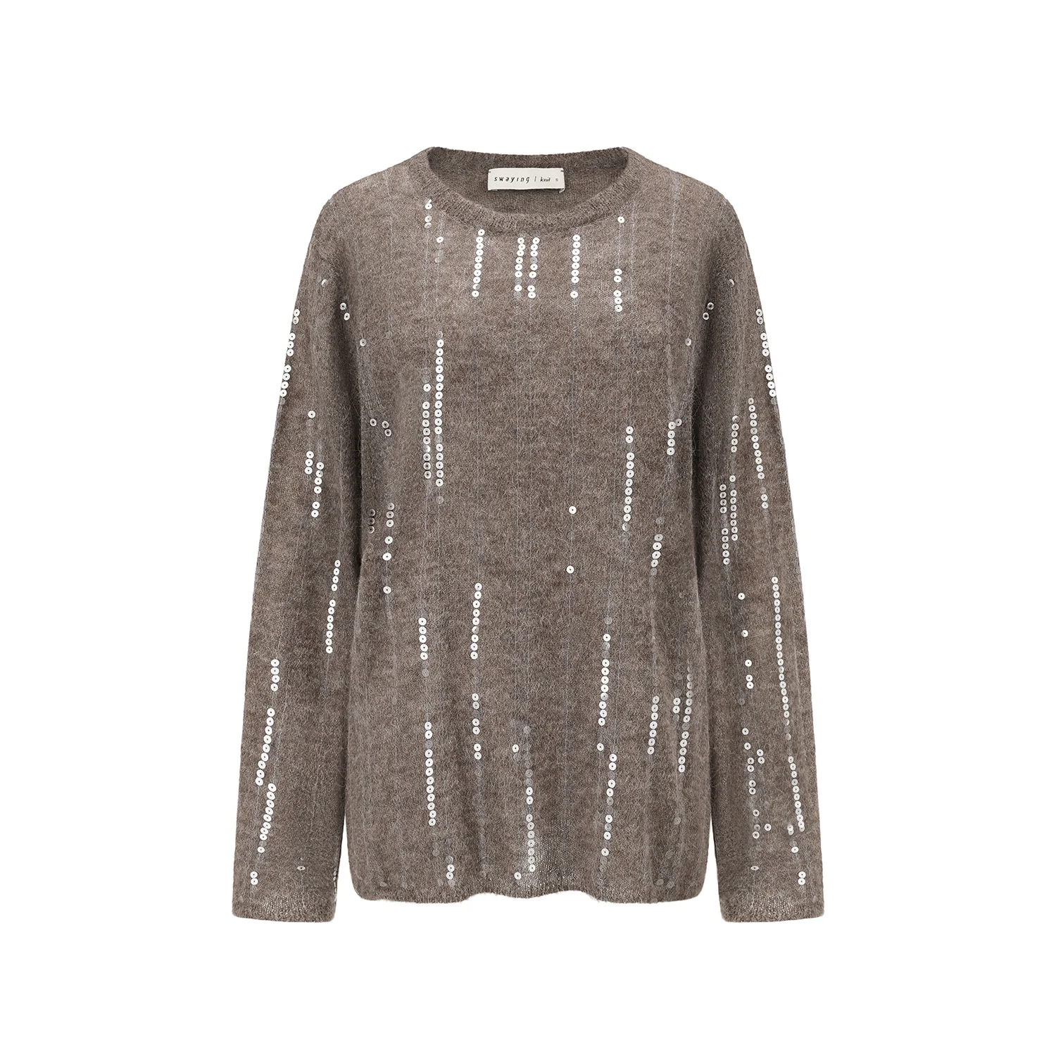 YANYAN KNITS 25 Fall/Winter LAZA Work Jacket/Short Coat SW-SW25AW1T07C2S2-HZ Gray-Brown Top (SW25AW1T07C1S4) - Image 5