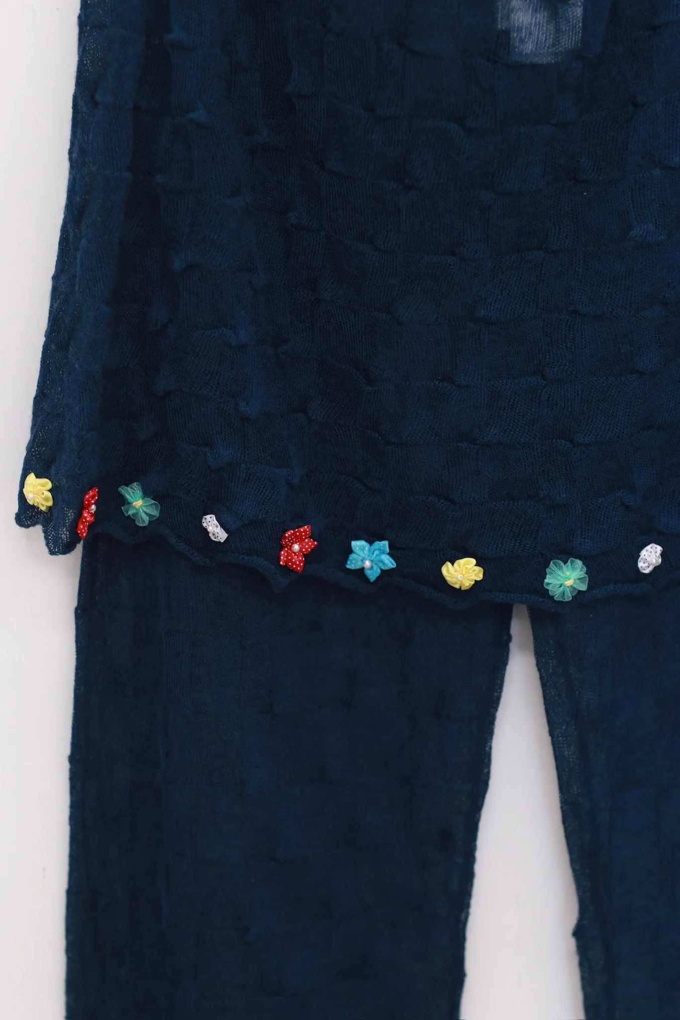 YANYAN KNITS 25 Spring/Summer BOLOR Trousers Skirt YYK-YYW25-0102-ZQ Navy - Image 2