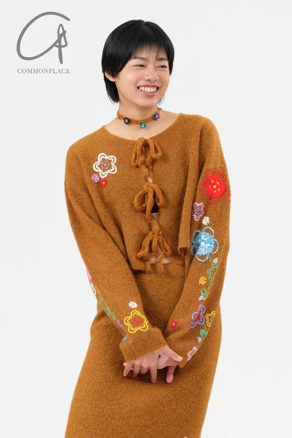 YANYAN KNITS Alpaca Knitted Sweater/Pencil Skirt YYK-YYW24-1941-HUANG Top - Image 5
