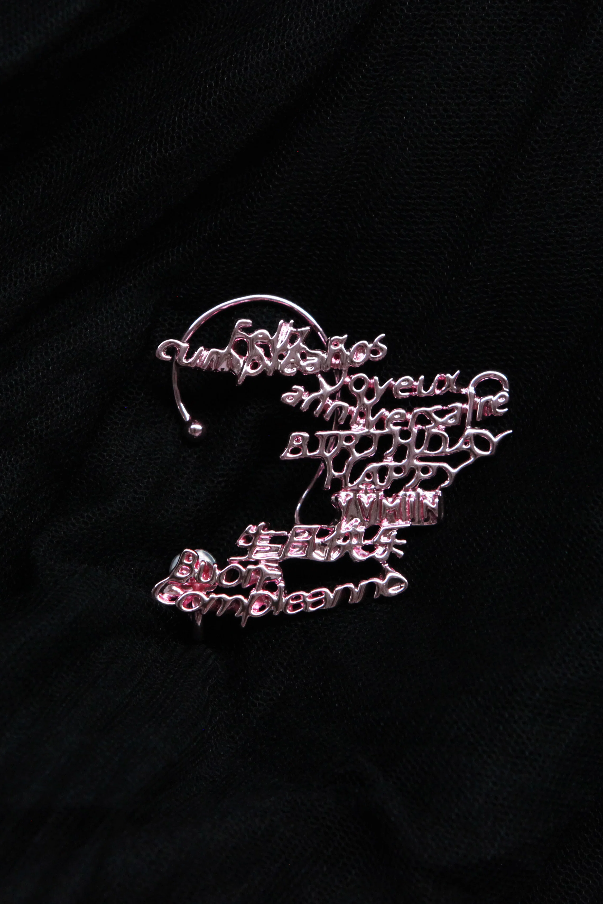 YVMIN Hollow Letter Birthday Ear Hook 21622 - Image 2
